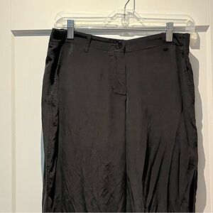 💯 Silk Judith & Charles Wide Leg Mid Rise Flowy Trousers